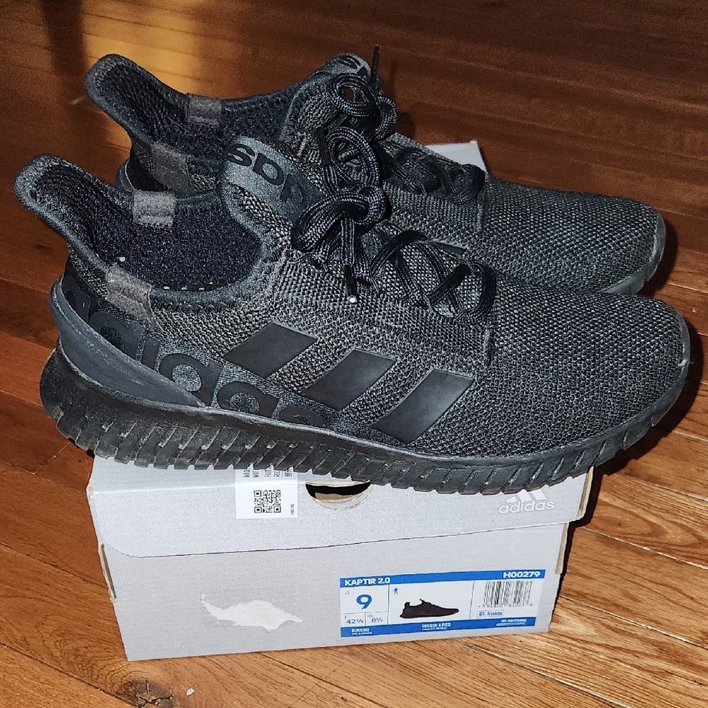 Adidas Core Black Athletic Sneakers